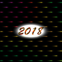 abstract background of fading away year 2018