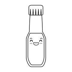 spices bottle kawaii character vector illustration design