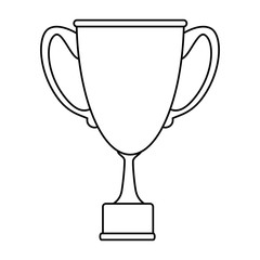 trophy cup award icon vector illustration design