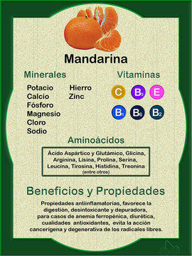 La mandarina y sus veneficios para la salud