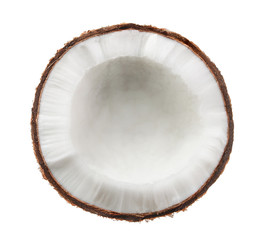 Coconut. Half isolated on white background © sommai