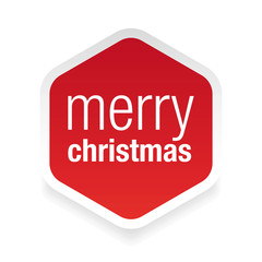 Merry Christmas sign label