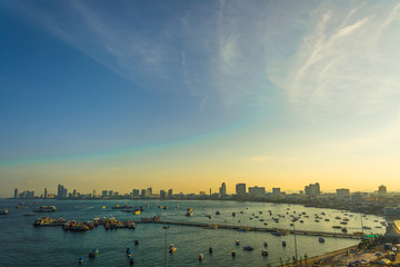  Pattaya city   in morning time ,  Thailand