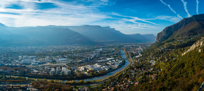 View from La Bastille in Grenoble