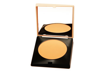 Photo of a powder on a white background 
