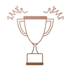 trophy cup award icon vector illustration design