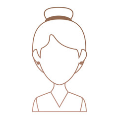 beautiful woman avatar character vector illustration design