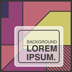 Vector decorative abstract background in trendy flat style