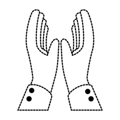 hands applauding isolated icon vector illustration design