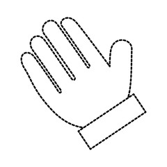 hand giving the five vector illustration design