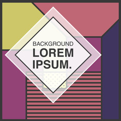 Vector decorative abstract background in trendy flat style