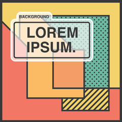 Vector decorative abstract background in trendy flat style