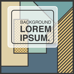 Vector decorative abstract background in trendy flat style