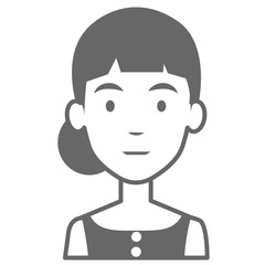 beautiful woman avatar character vector illustration design