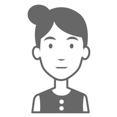 beautiful woman avatar character vector illustration design