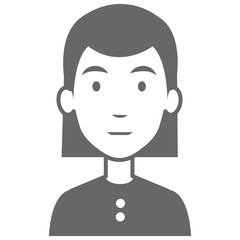 beautiful woman avatar character vector illustration design