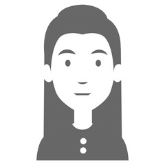 beautiful woman avatar character vector illustration design
