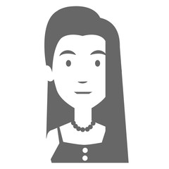 beautiful woman avatar character vector illustration design