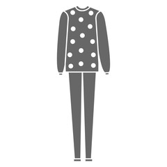 casual feminine dress with sweater vector illustration design