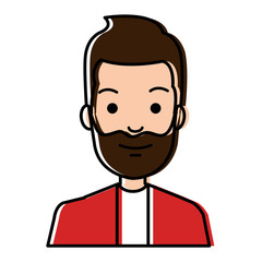 young man avatar character vector illustration design