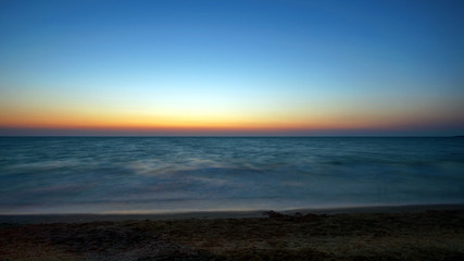 Heavenly light after sunset on a long exposure