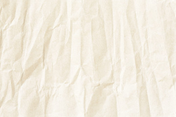 Crumpled pale paper texture