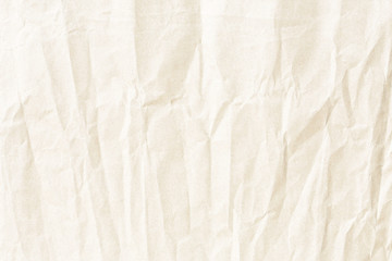 Crumpled pale paper texture