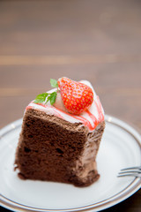 苺のシフォンケーキ