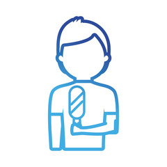 man with ice cream  vector illustration