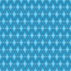 Rhombus blue seamless pattern
