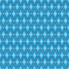 Rhombus blue seamless pattern