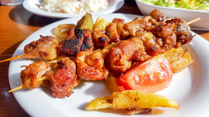 Tavuk ızgara çöp şiş 