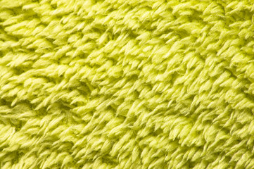 Green plush or wool texture
