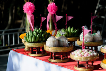 The Khan Makk Procession. Thai Traditional Ceremony. engagement