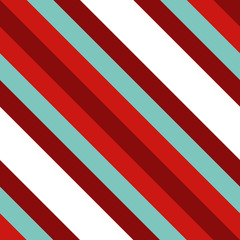 Obraz premium Christmas Diagonal Striped Seamless Pattern