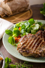 Grilled pork chops