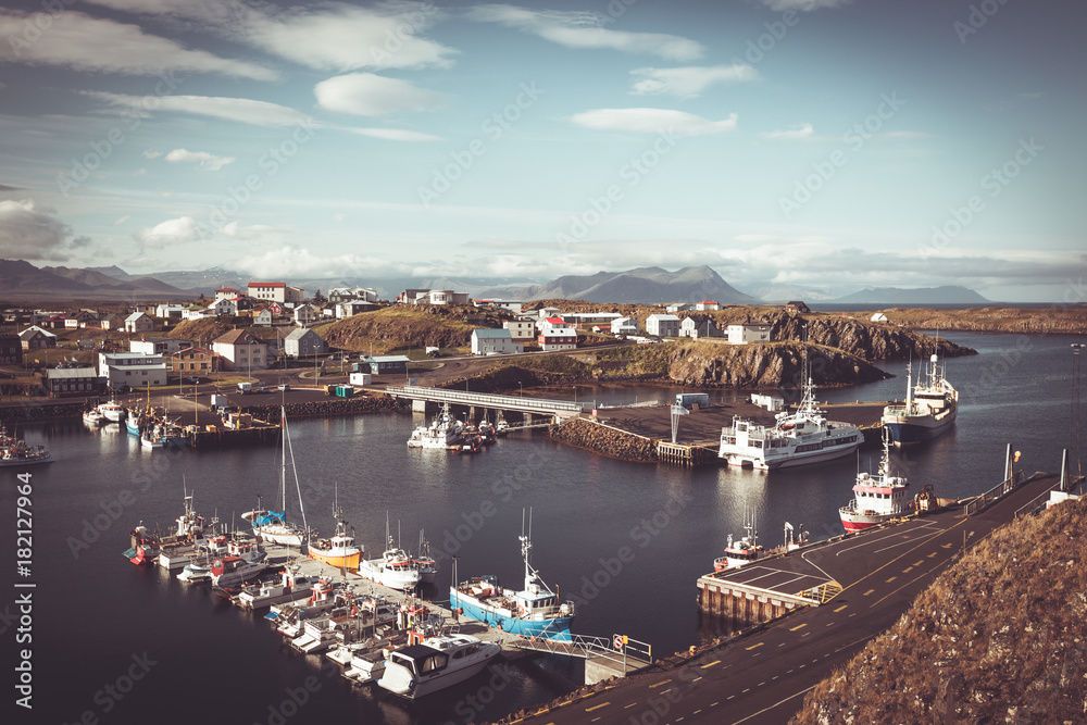 Canvas Prints Stykkisholmur, the western part of Iceland