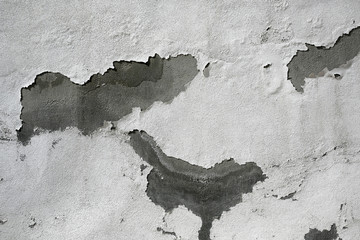 old wall with peeling paint background