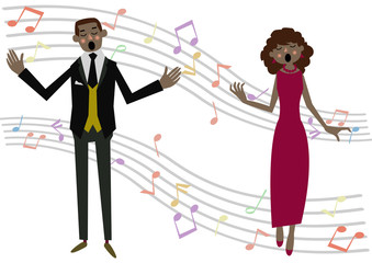 歌手。ゴスペル。音楽。ミュージカル。オペラ。