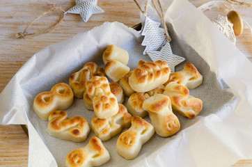 Box of Spanish Christmas marzipan sweets, Figuritas de mazapan with christmas decoration...