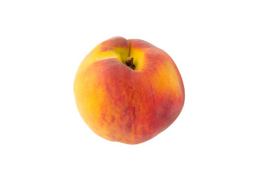 Peach isolated on white background