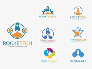 Rocket logo set.  - 182130115