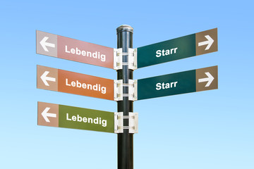 Fototapeta premium Schild 294 - Lebendig