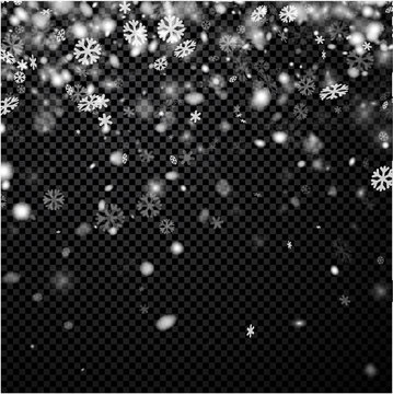 Abstract winter background with snow.