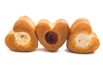 biscuit heart isolated