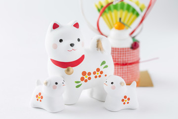 戌年の年賀素材