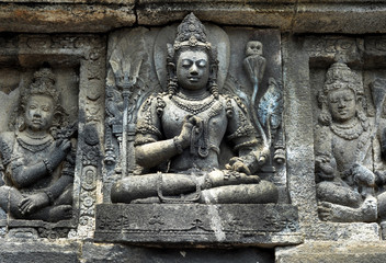Fototapeta na wymiar Prambanan Temple Relief