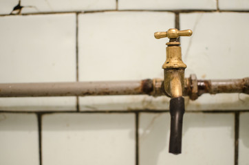 Dirty kitchen. Unsanitary conditions..old broken washstand in a communal apartment