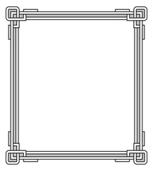 Frame with Decor Elements Vector Illustration