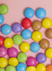 Colorful smarties background 